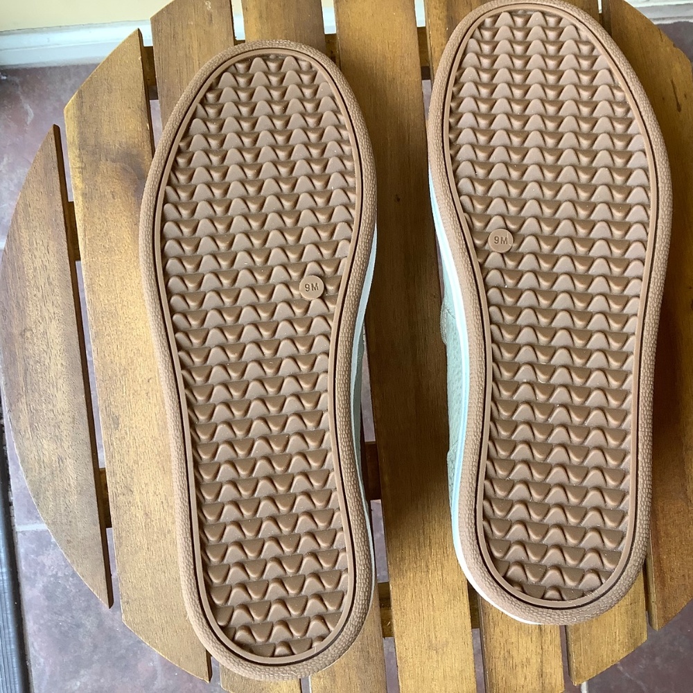 Lucky Brand Hadie Leather Slip On Loafer Sneaker Seagrass SZ 9 - Picture 11 of 15